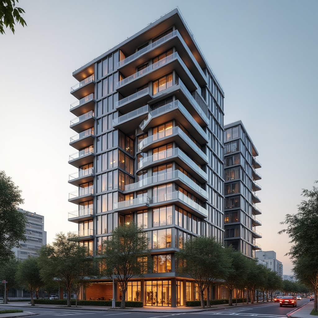 Modern residential tower development in Argentina with glass facade and surrounding urban context